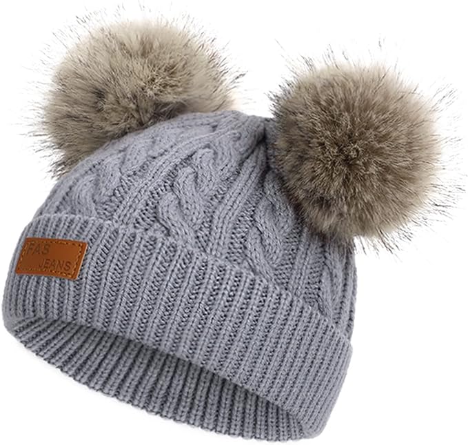 Double Pom Children's Beanies