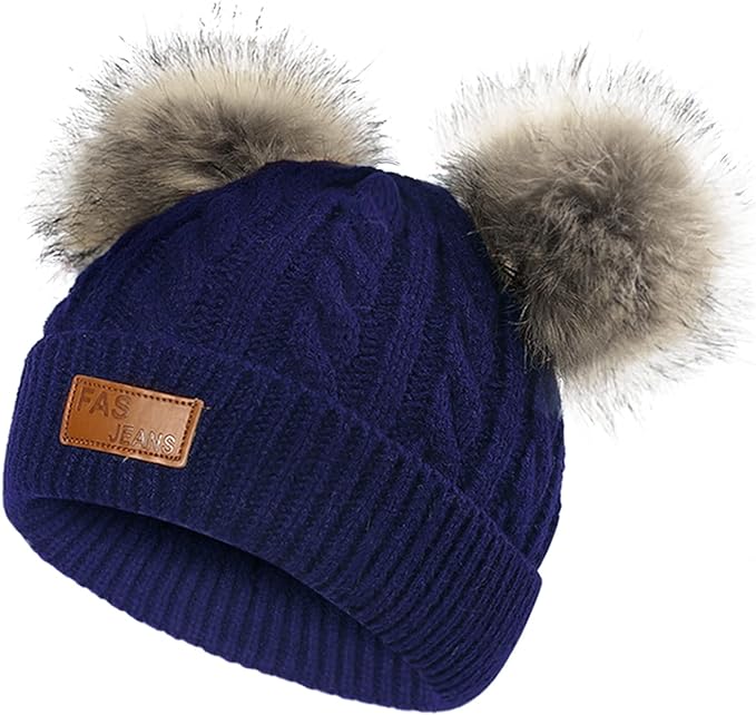 Double Pom Children's Beanies