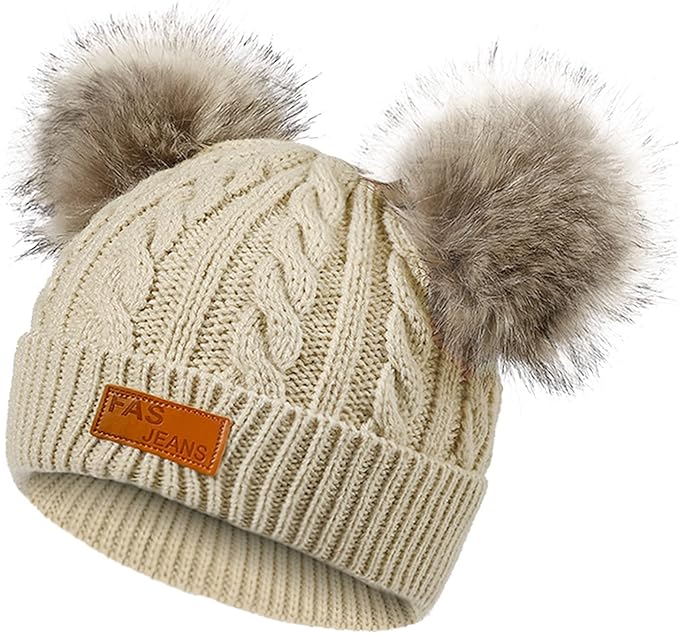 Double Pom Children's Beanies