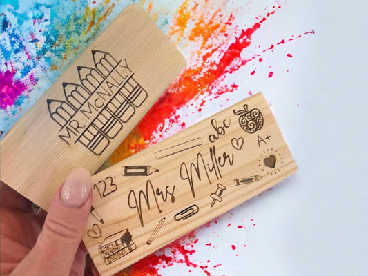Engraved Teacher Erasers